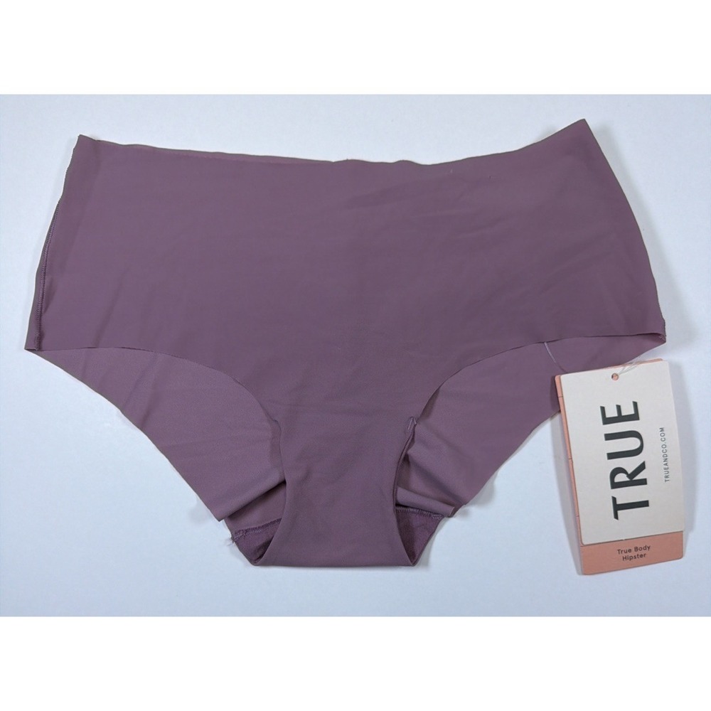 True & Co True Body Hipster Low Rise Microfiber Panty Purple Womens Size Small